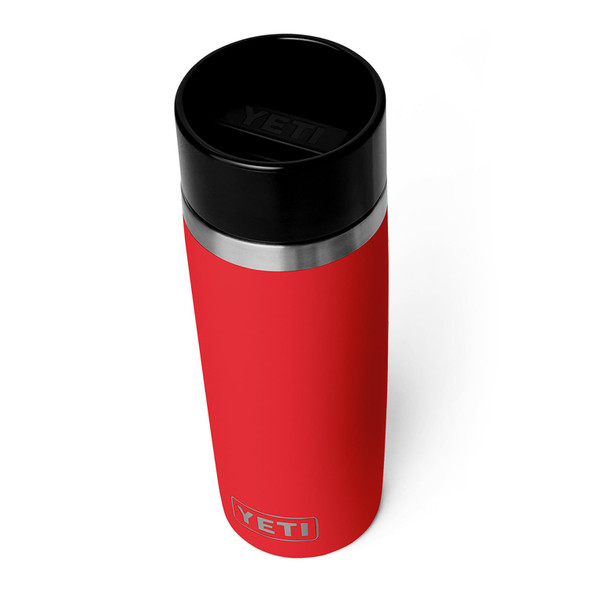 YETI Rambler 16 oz Travel Bottle, Stainless Steel, Vacuum Insulated with Leakproof Commuter Cap, Rescue Red
