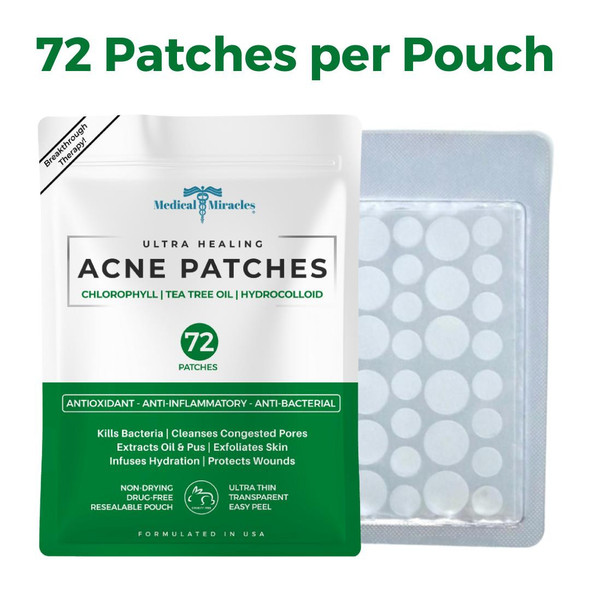 Chlorophyll and Hydrocolloid Acne Patches
