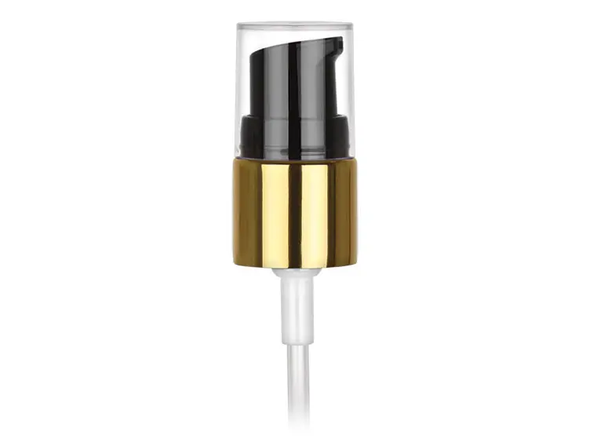 18/415 Finish, Gold/Black, Pumps, Treatment, Metal Shell, Clear Hood, 3 3/8" DT