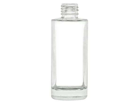 2 oz., 20-410 Finish, Flint, Heavy Base Bottles, Glass, Cosmetic Style Cylinder Round