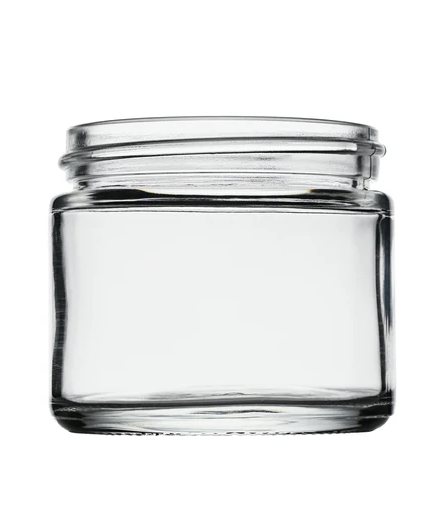 2 oz Straight Sided Glass Jar with 53-400 Neck Finish