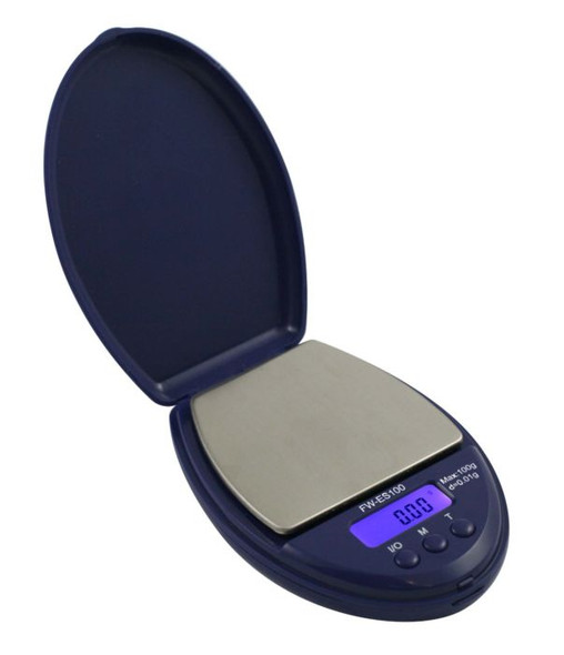 American Weigh Scales ES Series Digital Pocket Weight Scale, Blue, 100G X 0.1G