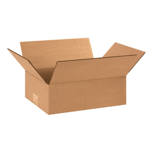 2" x 9" x 4" Plain Brown Corrugated Shipping Box, 32 ECT, 25/Bundle