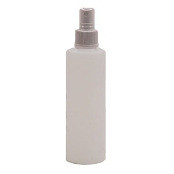 4 oz Natural HDPE Plastic Bottle w/ White Atomizer