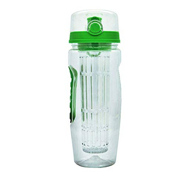 Fruit Infuser Water Bottle 32 oz: Flavored Water & Tea Infusion for Hydration -Green
