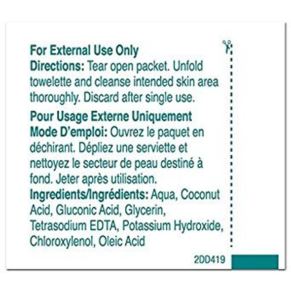 PDI Healthcare D41900 Castile Soap Towelette, 2% Coconut Oil (Pack of 1000)