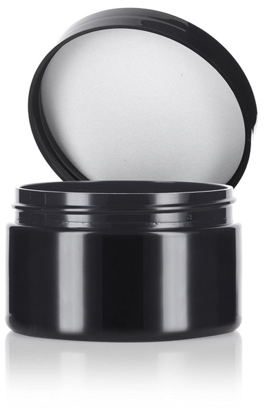 ($.45 ea) 4 oz black PET single wall jar with 70-400 neck finish- Case of 280