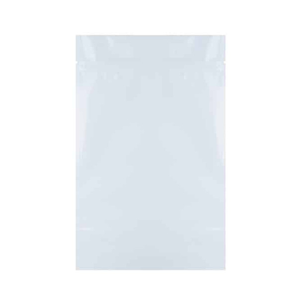 8 oz Barrier Stand Up Pouch  White (1000/Case)