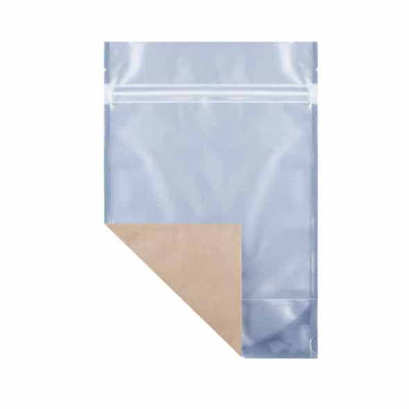 2 oz Barrier Stand Up Pouch                  Clear/Kraft (2000/Case)