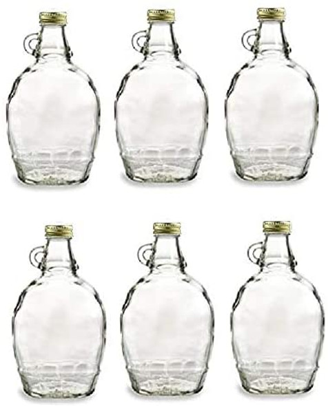 North Mountain Supply 12 Ounce Glass Maple Syrup Bottles with Loop 12