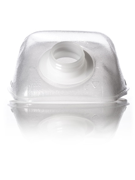 1 quart clear LDPE collapsible water container with 38-400 neck finish - Set of  72