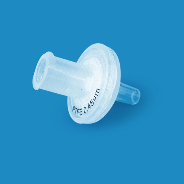 PTFE Syringe Filters, 0.45 um, 13mm, Luer-Lok/Luer Slip, Nonsterile, 100 per pack