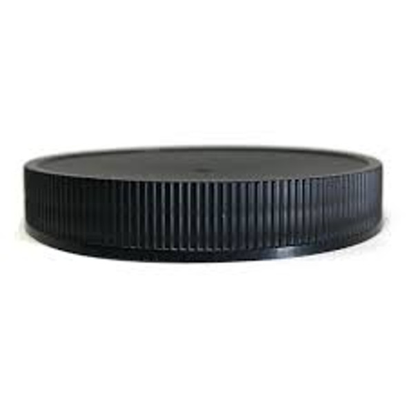 58-400  Neck Black PP plastic  ribbed skirt lid with foam liner  - Case of  1100