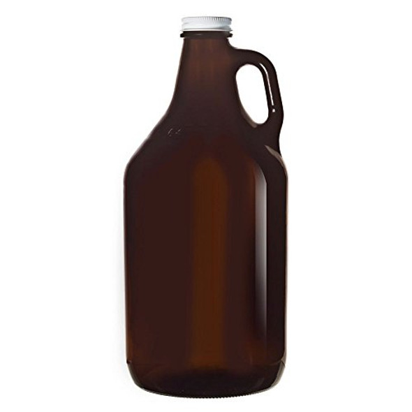 Libbey 70217 Amber Glass 64 Ounce Beer Growler - 6 / CS