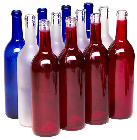  FastRack Frosted Bordeaux Wine Bottles 750ml: Home