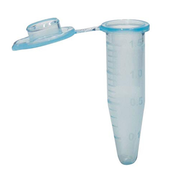 1.5/1.7ml Microcentrifuge Tubes, Blue, Wide Cap, Polypropylene, Box of 500 Tubes/Unit