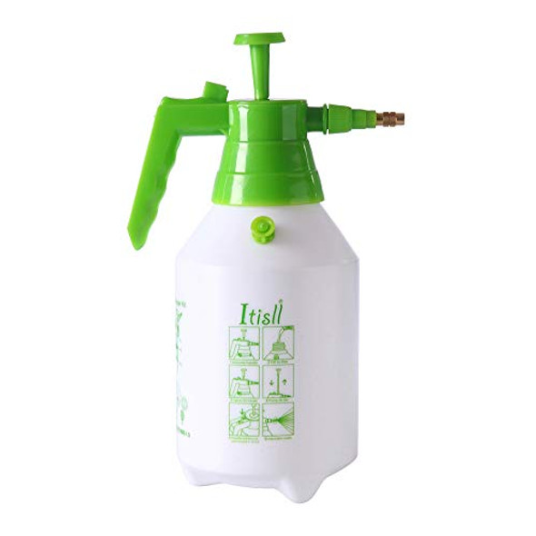 Manual Garden Sprayer Hand Lawn Pressure Pump Sprayer Safety Valve Adjustable Nozzle 55oz