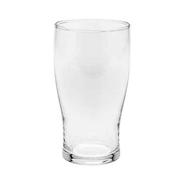 Beer Glasses, Tall Clear Drinking Glass, Classic Lager Stout Pilsner Glass  Set, All Purpose Tumblers, 19.25 oz, Set of 6 (Clear)