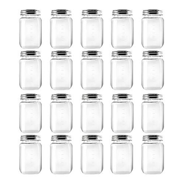 12-pack 8oz/250ml reuseable small plastic freezer storage