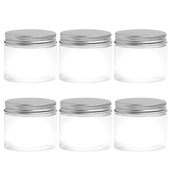 Caterers Corner Clear Plastic Candy Jars with Lids 55 oz.