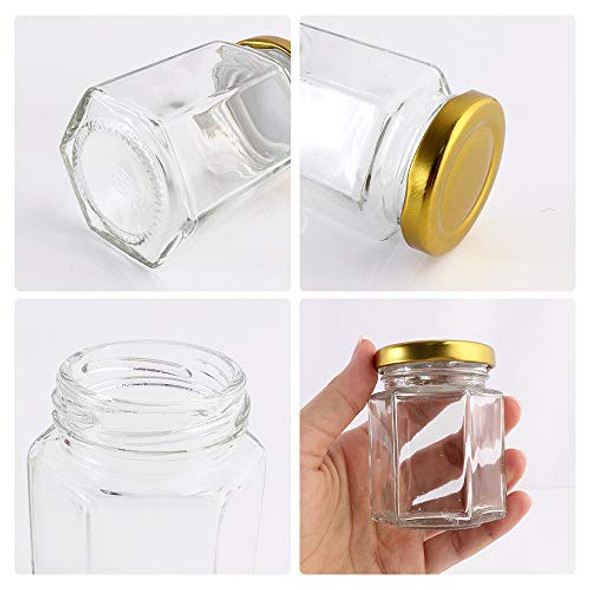 108 X Small Glass Mason Jar With Silver Lid 70ml Mini Round Glass Jars for  Honey Jam Spices Canning Party Wedding Favours Bomboniere 