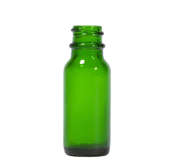 1/2 oz (15ml) Green Glass Bottle with 18-400 neck finish