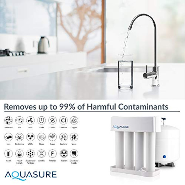 Aquasure Signature Series Complete Whole House Water Treatment System w/water softener, Water Conditioner & 75GPD RO System (32,000 Grains)