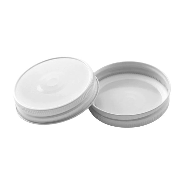 70-450 White Button Plastisol CT Lid- Bag of 200