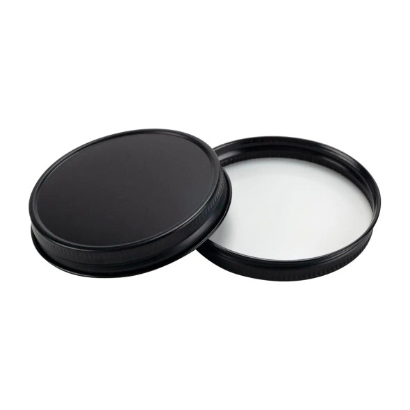 70-400 Black Matte CT Lid with F217 Liner- Bag of 200