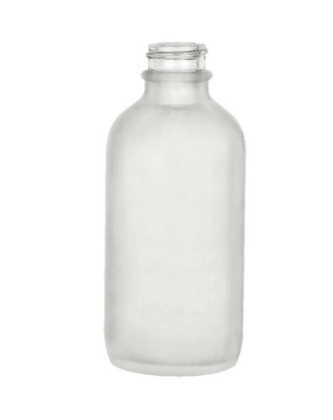 4 Oz Frosted Clear Glass Bottle with Black Gold Fine Mist Sprayers - Case of 64