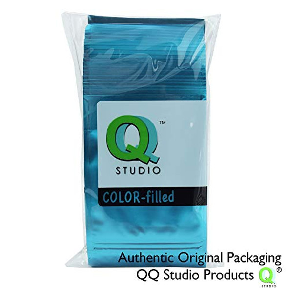 100PCS Matte Double-Sided Colored Stand-Up Resealable QuickQlick Bags (8.5x13cm (3.3x5.1"), Mixed)