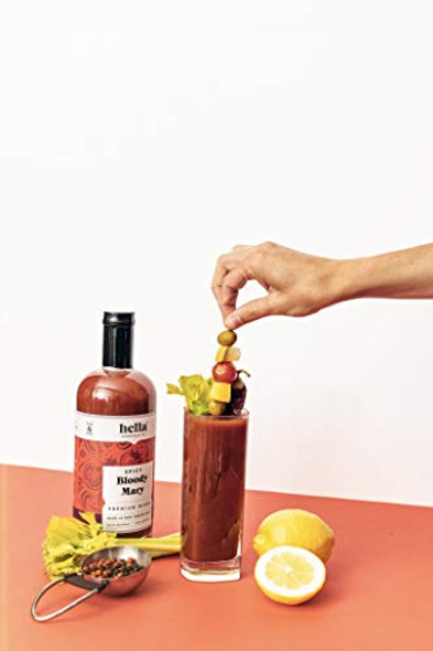 Hella Cocktail Co. Spicy Bloody Mary Premium Cocktail Mixers, 750ml (3 Bottle Set) - Made with All Natural Ingredients, Real Horseradish and 100% Tomato Juice
