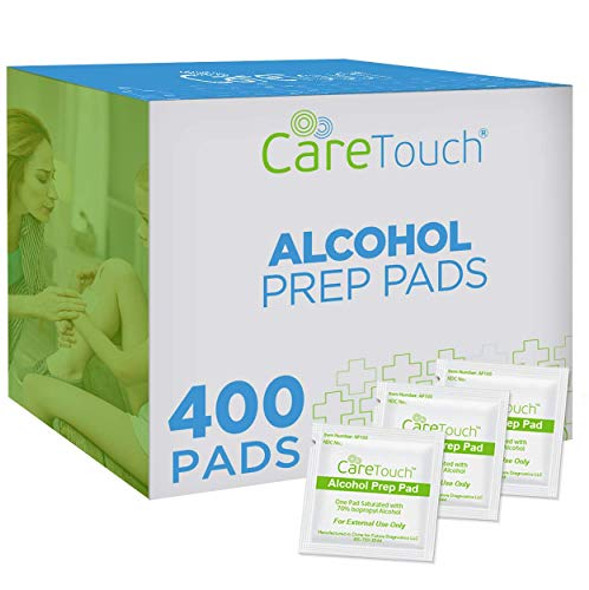 Care Touch Alcohol Prep Pads, Medium 2-Ply - 400 Wipes