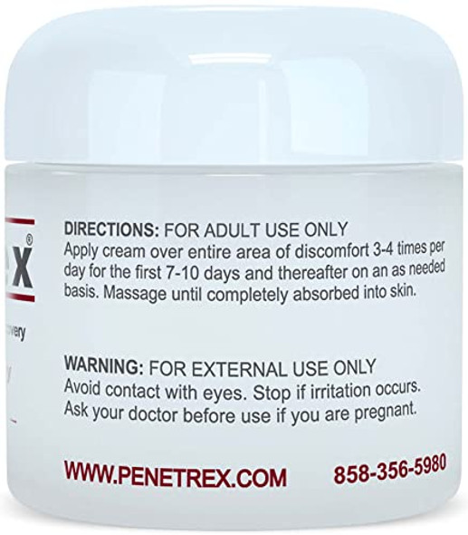 Penetrex Joint & Muscle Therapy, 4 Oz. Cream (Pack of 3) – Intensive Concentrate for Soothing Relief & Recovery with Arnica, Vitamin B6 & MSM (DMSO2) for Your Back, Neck, Knee, Hand, Shoulder, Foot