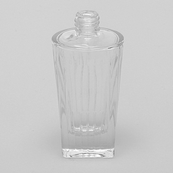 1.7 oz (50ml) Line-Shaped Clear Glass Bottle (Heavy Base Bottom) - Case of 72
