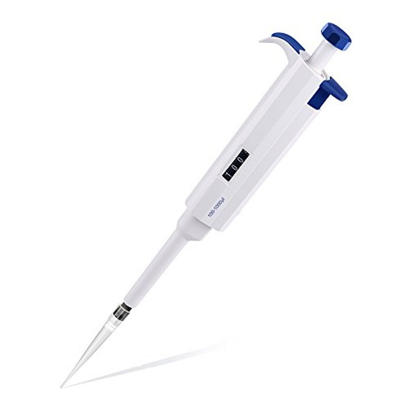 Four E's Scientific 100uL-1000uL High-Accurate Single-Channel Manual Adjustable Variable Volume Pipettes