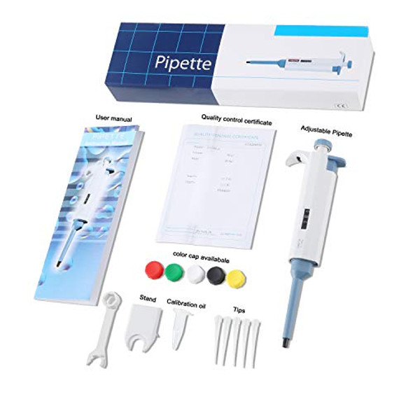 Adjustable Pipettor Pipette 10ul-100ul Micropipette High-Accurate Pipette Variable Volume Pipette