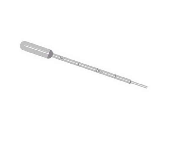 Transfer pipette, 5ml, large bulb, graduated to 1mL, sterile, individually wrapped, 500/cs