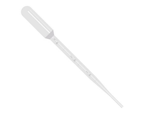 Transfer pipette, 7ml, large bulb, graduated to 3mL, sterile, individually wrapped, 500/cs