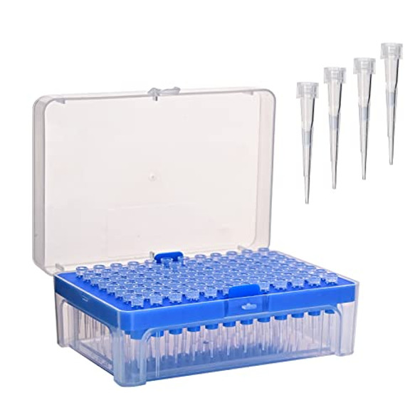 LABALPHA 10µl Filtering Pipette Tips - Universal Filtered Pipette Tips 10ul, RNase/DNase Free, 96 Tips, (Random Color)