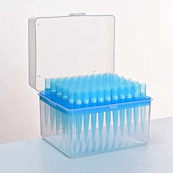 LABALPHA 1000µl Filtering Pipette Tips - Universal Filtered Pipette Tips 1000ul, RNase/DNase Free, 100 Tips, (Random Color)