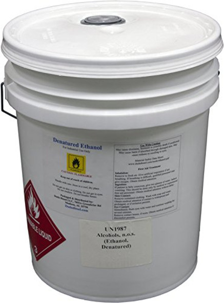 5 Gallon Pail of Denatured Ethanol with 200-Proof Ethyl Alcohol IPA and NP Acetate