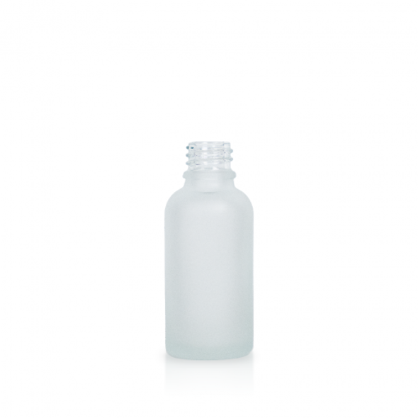 30 ml Frosted glass euro dropper bottle with 18-DIN neck finish