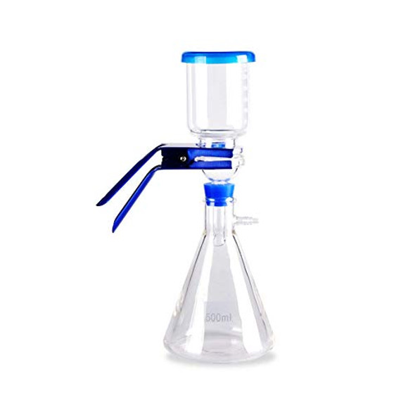 American Fristaden Lab Vacuum Filtration Distillation Apparatus, 500mL Filtering Flask, 300mL Graduated Funnel with 1 Year Warranty