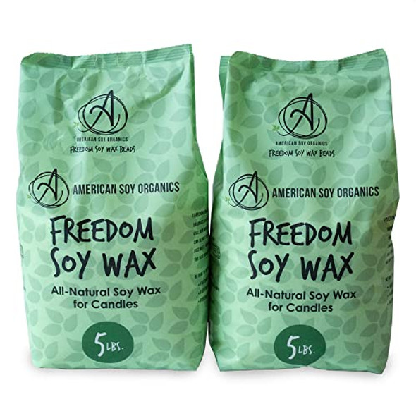 5LB Soy Wax, Premium Natural Candle Wax, 100% Soy Wax for Candle Making  from Organic Farm, No additives, Harmless and Pure,DIY, Premium Quality,  Top