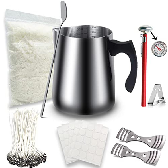 Candle Making Kit - Candle Making Supplies For Adults And Beginners, 18 Oz  Organic Soy Candle Wax Flakes for Candle Making, Wax Melter For Candle  Making With Thermostatic Electronic Hot Plate 