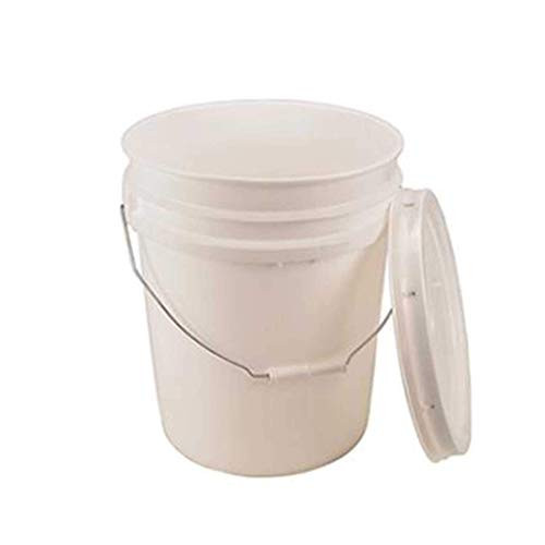 Secchio Da 5 Galloni 90 Mil – Pala Per Tutto Fare In Plastica Alimentare – Ideale Per Conservare Farina E Cibo Per Animali – Con Manico Comodo – Senza BPA – Confezione Da 3