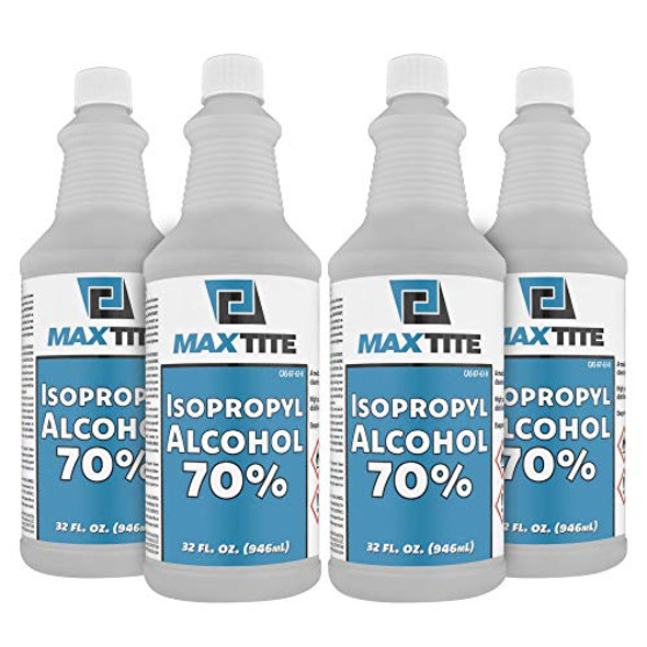 MAXTITE Isopropyl Alcohol 70% (1 Gallon (32oz, 4 Pack))