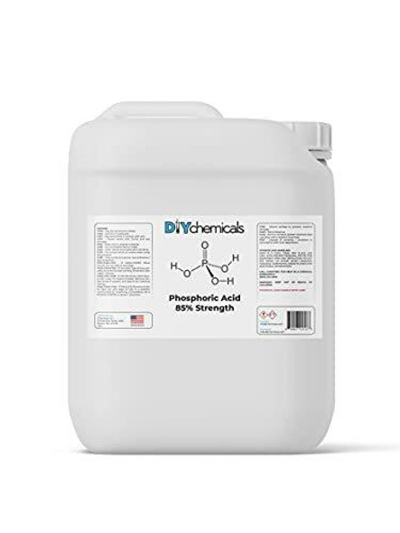 PV DIYChemicals Phosphoric Acid 85percent – Rust Remover, Wood Stain Remover, pH Control, High Purity Orthophosphoric Acid for Metal, Fertilizers - Made in USA - 1 Pint 16 fl oz
