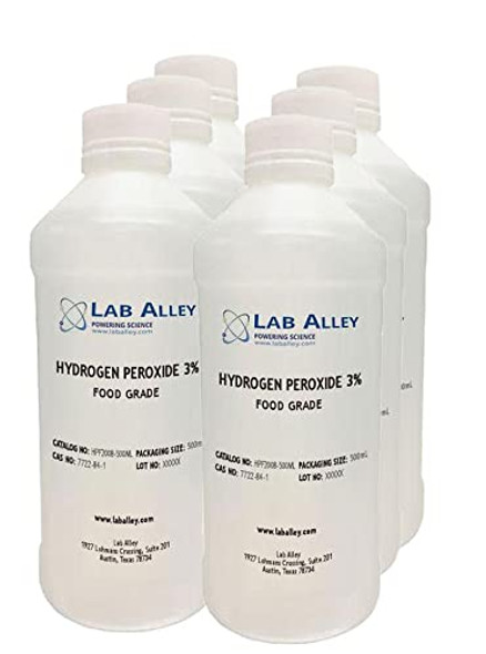 Hydrogen Peroxide 3% Food Grade, 6 x 500mL Case